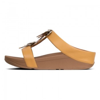 FitFlop Fino™ Slide Dragonfly Yellow