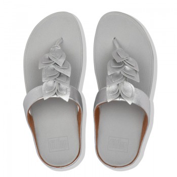 FitFlop Fino™ TP Leaf Silver