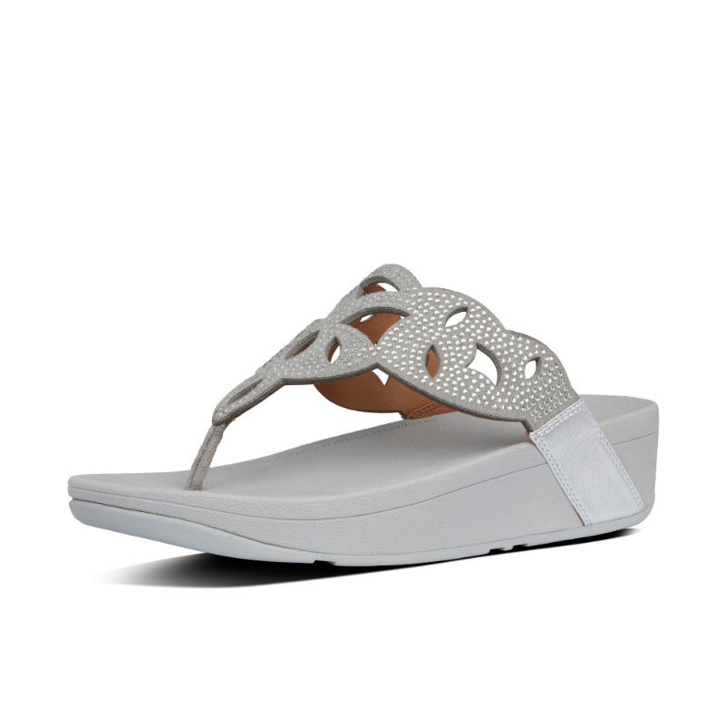 FitFlop Elora™ TP Crystal Silver