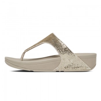 FitFlop Electra™ Micro Toe Post Pale Gold