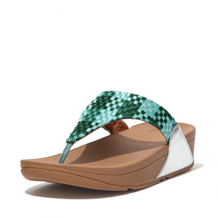 FitFlop Lulu™ Toe Post Silky Wave Mint Green